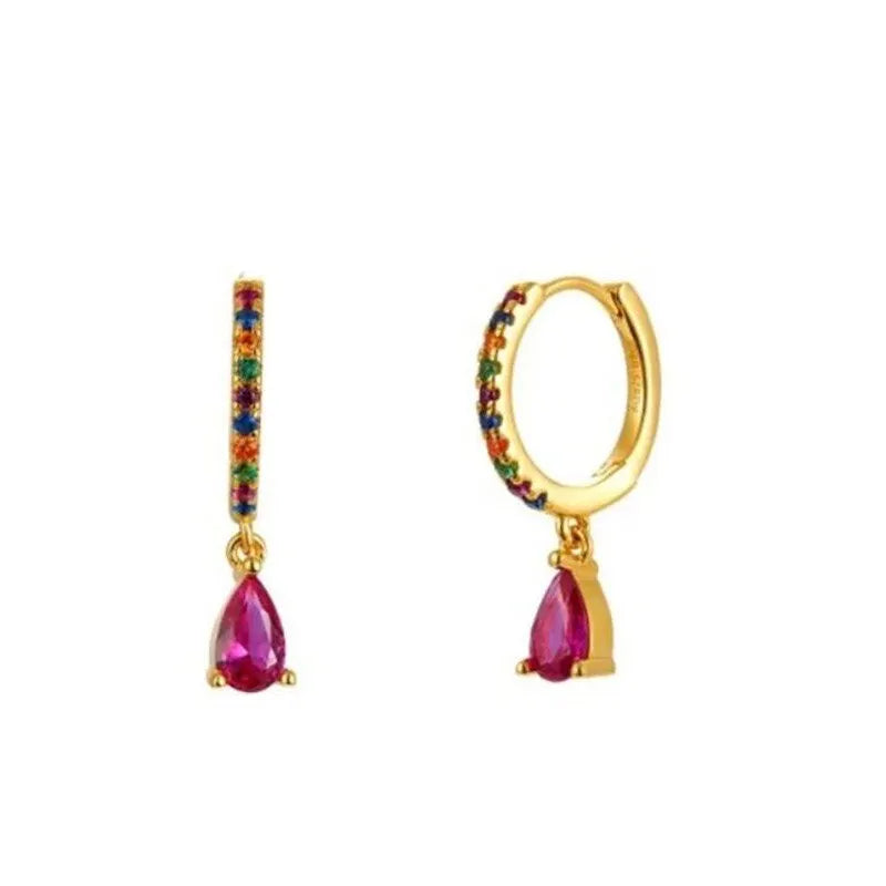 Multi Color Drop Earrings