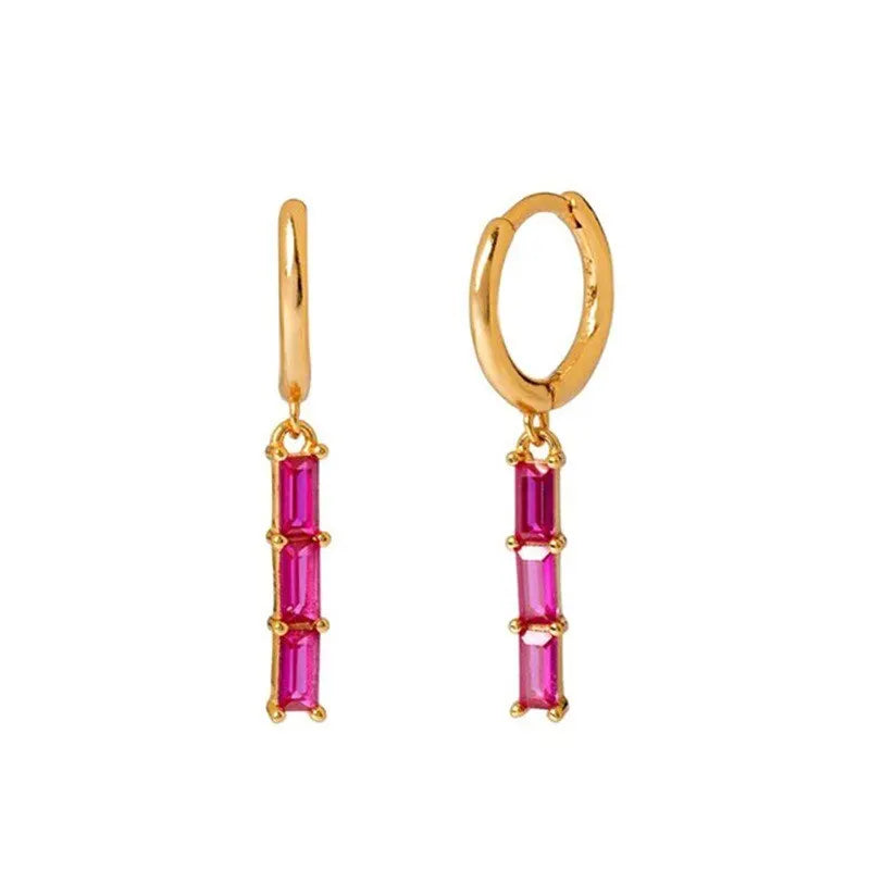 Multi Color Drop Earrings